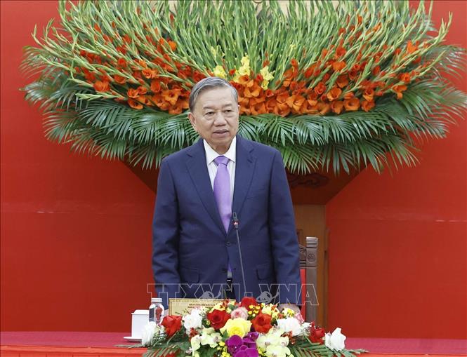 Tổng Bí thư Tô Lâm phát biểu. Ảnh: Thống Nhất – TTXVN