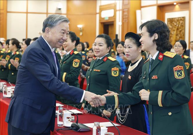 Tổng Bí thư Tô Lâm và các đại biểu. Ảnh: Thống Nhất – TTXVN