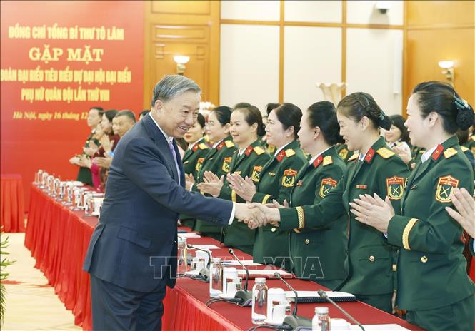 Tổng Bí thư Tô Lâm và các đại biểu. Ảnh: Thống Nhất – TTXVN