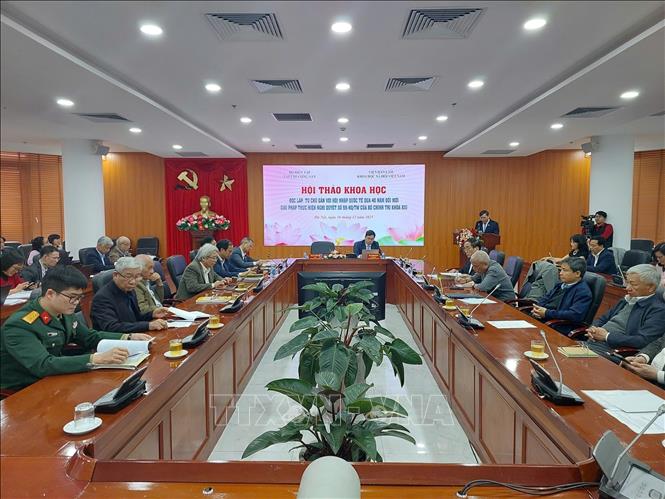 Quang cảnh hội thảo. Ảnh: Quyết Chiến - TTXVN