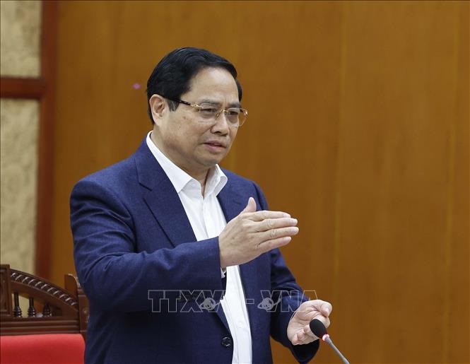 Thủ tướng Phạm Minh Chính phát biểu. Ảnh: Thống Nhất – TTXVN