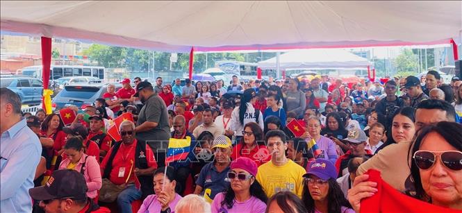 Quang cảnh lễ kỷ niệm 36 năm quan hệ Việt Nam – Venezuela. Ảnh: TTXVN phát