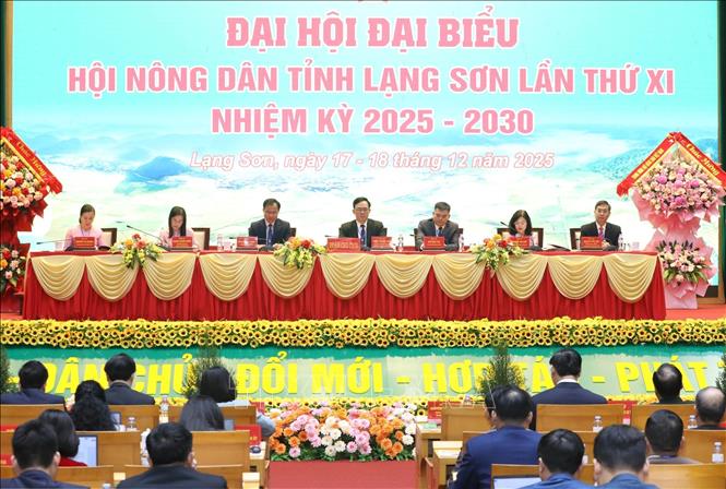 Đoàn Chủ tịch điều hành Đại hội. Ảnh: Anh Tuấn – TTXVN