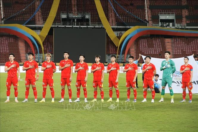 Đội hình đội tuyển Việt Nam tại trận chung kết. Ảnh: Minh Quyết - PV TTXVN tại Thái Lan