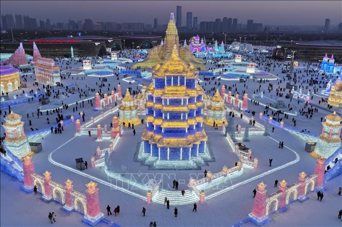 Công viên băng tuyết lớn nhất thế giới, Harbin Ice-Snow World lần thứ 27, mở cửa đón khách từ ngày 17/12/2025 tại 