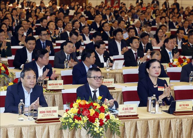 Các đại biểu tham dự Hội nghị toàn quốc triển khai nhiệm vụ năm 2026 của ngành Tuyên giáo và Dân vận. Ảnh: Thống Nhất - TTXVN