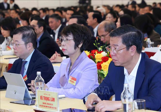 Đại biểu tham dự Hội nghị toàn quốc tổng kết công tác Tuyên giáo và Dân vận năm 2025, triển khai nhiệm vụ năm 2026. Ảnh: Phương Hoa - TTXVN