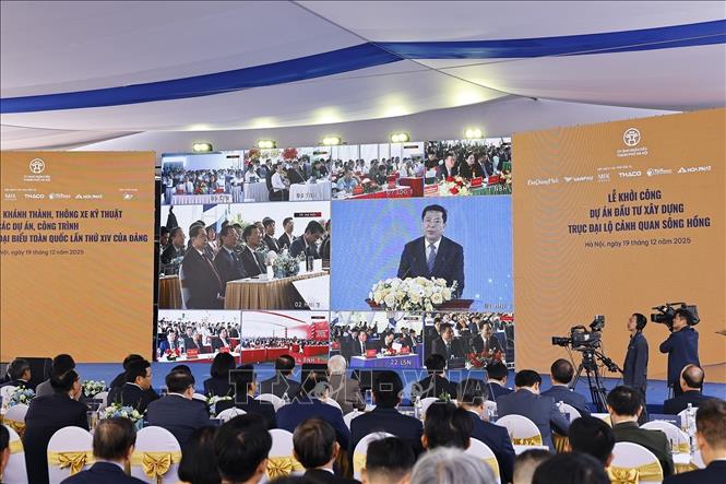 Quang cảnh lễ khởi công. Ảnh: Doãn Tấn - TTXVN