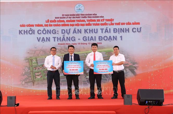 Quang cảnh lễ khởi công. Ảnh: Đặng Tuấn-TTXVN