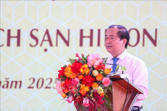 Ông Nguyễn Hồng Thanh, Phó Chủ tịch UBND tỉnh Tây Ninh phát biểu. Ảnh: Giang Phương – TTXVN