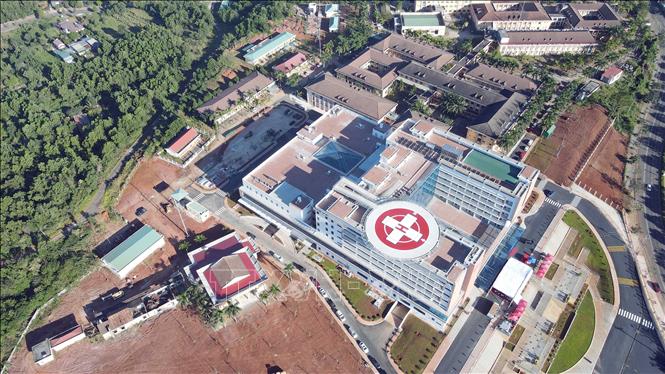 Dự án Nâng cấp Bệnh viện Đa khoa Đắk Nông (Lâm Đồng) cơ bản hoàn thành. Ảnh: Hưng Thịnh – TTXVN