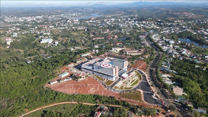 Toàn cảnh Bệnh viện Đa khoa Đắk Nông nhìn từ trên cao. Ảnh: Hưng Thịnh – TTXVN