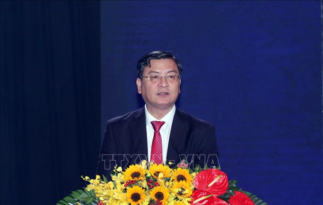 Ông Nguyễn Công Vinh, Phó Chủ tịch UBND Thành phố Hồ Chí Minh phát biểu tại buổi lễ. Ảnh: Xuân Khu - TTXVN