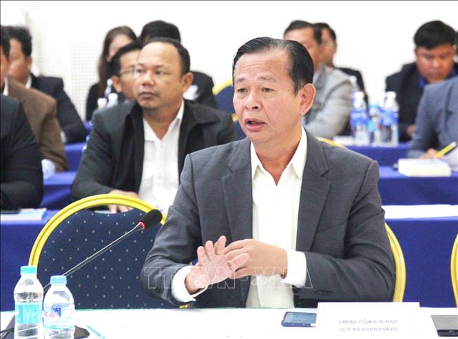 Các đại biểu tham gia thảo luận tại diễn đàn. Ảnh: Hoàng Minh- PV TTXVN tại Campuchia