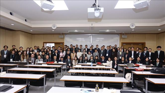 Hội thảo quy tụ đông đảo các chuyên gia Việt Nam đang làm việc tại các trường đại học, viện nghiên cứu uy tín của Nhật Bản. Ảnh: Xuân Giao - PV TTXVN tại Nhật Bản