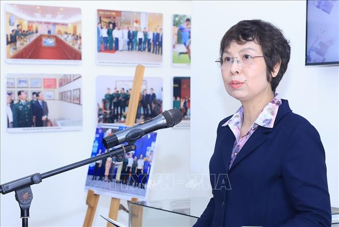 Tổng Giám đốc TTXVN Vũ Việt Trang phát biểu. Ảnh: Tuấn Anh - TTXVN