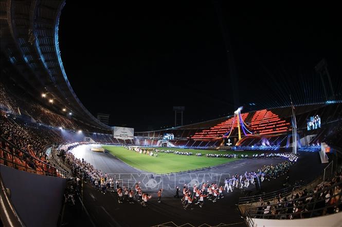 Quang cảnh lễ bế mạc. Ảnh: Minh Quyết - PV TTXVN từ Thái Lan