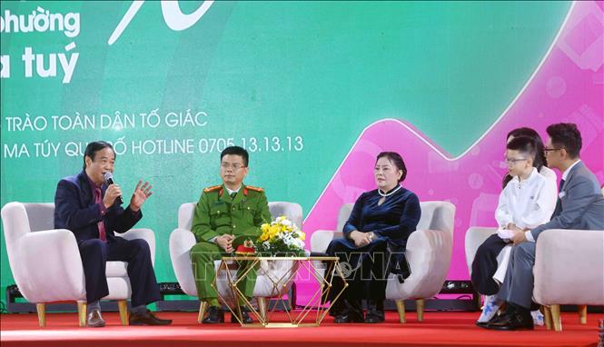 Chương trình giao lưu với các đại biểu. Ảnh: Phạm Kiên - TTXVN