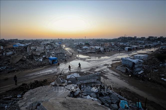 Cảnh đổ nát do xung đột tại Gaza. Ảnh: THX/TTXVN