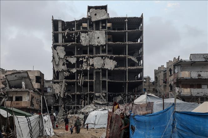 Cảnh đổ nát do xung đột tại Gaza. Ảnh: THX/TTXVN
