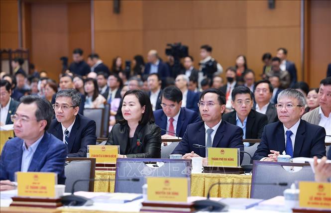 Delegates attend the conference. VNA Photo: Dương Giang