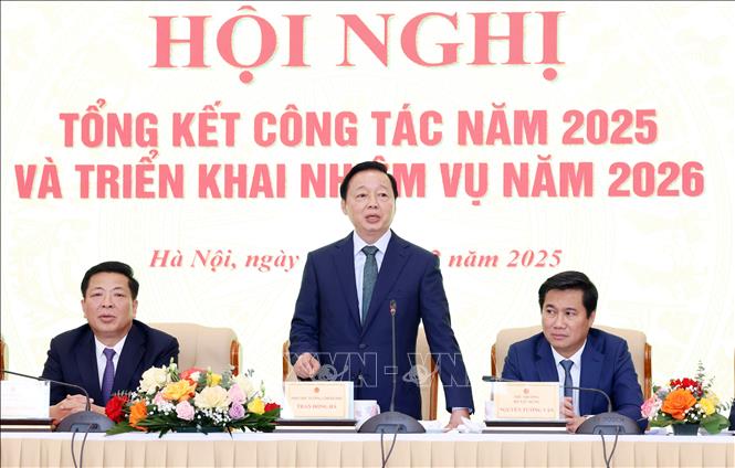 Phó Thủ tướng Chính phủ Trần Hồng Hà phát biểu. Ảnh: Quốc Khánh - TTXVN