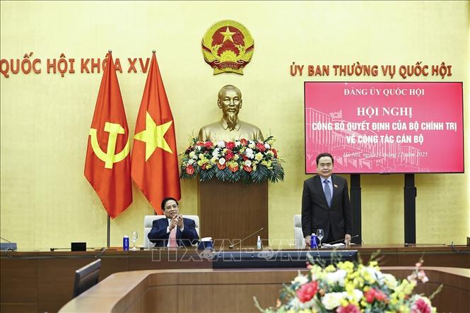 Chủ tịch Quốc hội Trần Thanh Mẫn chủ trì hội nghị. Ảnh: Doãn Tấn - TTXVN