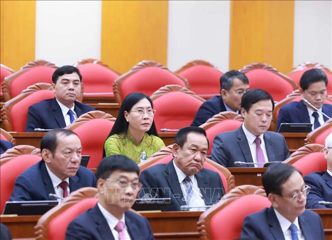 Các đại biểu dự khai mạc Hội nghị lần thứ 15 Ban Chấp hành Trung ương Đảng khóa XIII. Ảnh: Thống Nhất - TTXVN