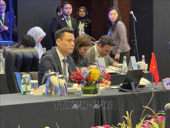 Thứ trưởng Đặng Hoàng Giang tại hội nghị. Ảnh: Viên Luyến - PV TTXVN tại Malaysia