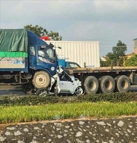 Hiện trường vụ tai nạn. Ảnh: TTXVN phát