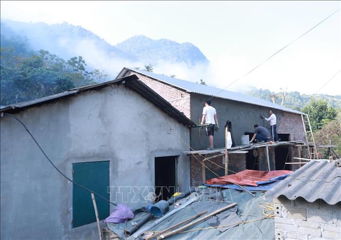 Năm 2025, tỉnh Lai Châu có hơn 7.200 ngôi nhà dột, nát, nhà tạm được thay thế bằng nhà kiên cố. Ảnh: Việt Dũng - TTXVN