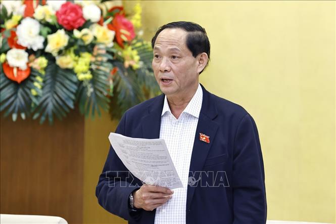 Phó Chủ tịch Quốc hội Trần Quang Phương phát biểu. Ảnh: Doãn Tấn - TTXVN