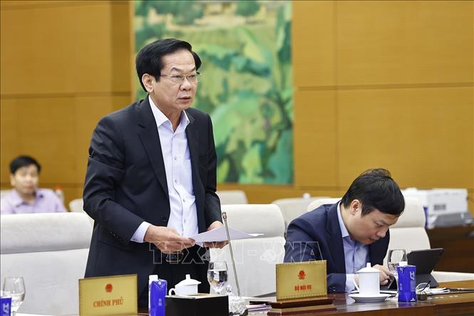 Bộ trưởng Bộ Nội vụ Đỗ Thanh Bình phát biểu. Ảnh: Doãn Tấn - TTXVN