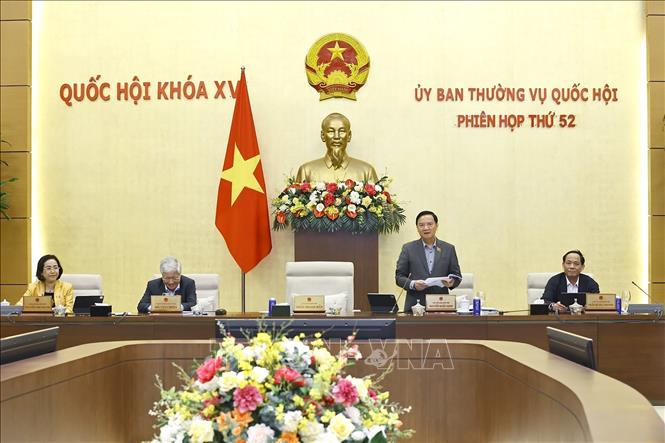 Phó Chủ tịch Quốc hội Nguyễn Khắc Định phát biểu. Ảnh: Doãn Tấn - TTXVN