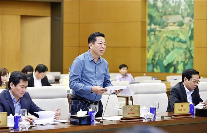 Bộ trưởng Bộ Xây dựng Trần Hồng Minh phát biểu. Ảnh: Doãn Tấn - TTXVN