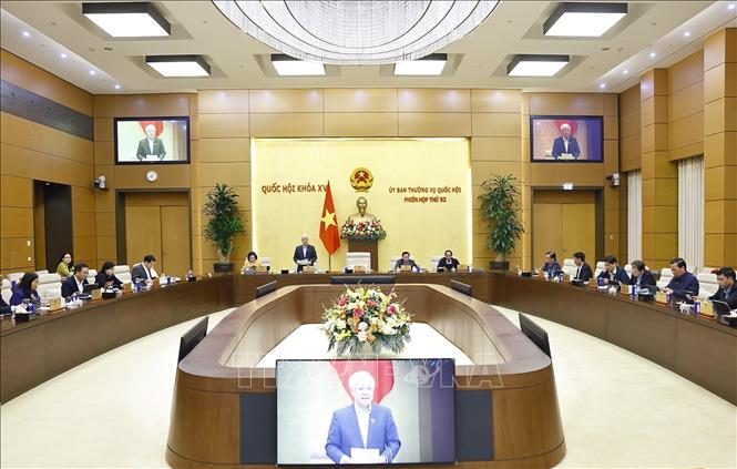 Phó Chủ tịch Thường trực Quốc hội Đỗ Văn Chiến phát biểu. Ảnh: Doãn Tấn - TTXVN