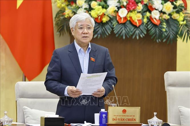 Phó Chủ tịch Thường trực Quốc hội Đỗ Văn Chiến phát biểu. Ảnh: Doãn Tấn - TTXVN