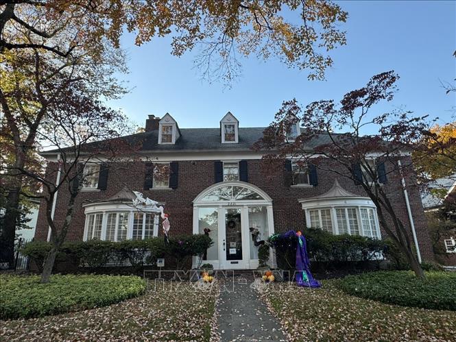 Một tòa nhà cổ ở phía Tây Bắc thủ đô Washington D.C. Ảnh: Đoàn Hùng - P/v TTXVN tại Mỹ