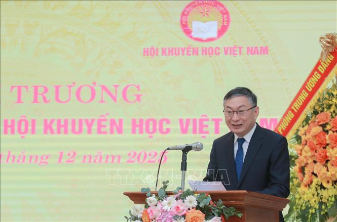 Ông Lê Khánh Toàn, Phó Chánh Văn phòng Trung ương Đảng phát biểu. Ảnh: Phan Phương - TTXVN