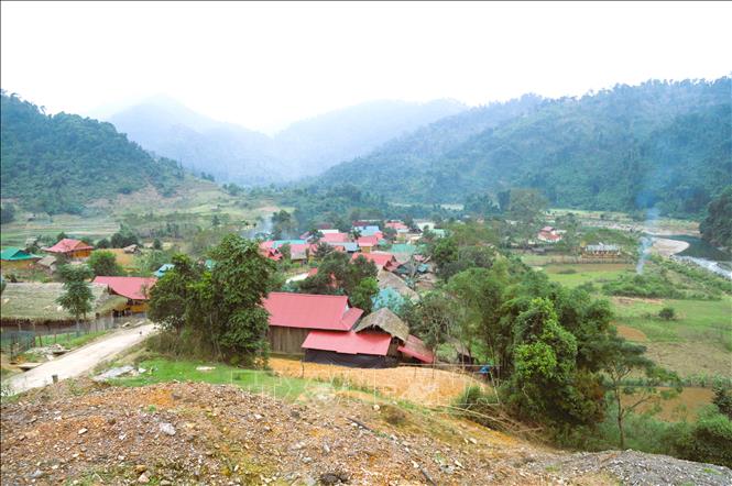 A view of Bung hamlet, where decades ago used to be a remote, isolated and disadvantaged area in Nghe An. VNA Photo: Xuân Tiến