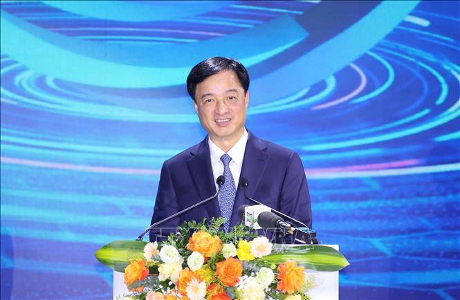 Bí thư Thành ủy Hà Nội Nguyễn Duy Ngọc phát biểu tại Hội nghị hành động thực hiện Nghị quyết 57 - Hà Nội 2026 và ra mắt Mạng lưới đổi mới sáng tạo Hà Nội. Ảnh: Văn Điệp – TTXVN