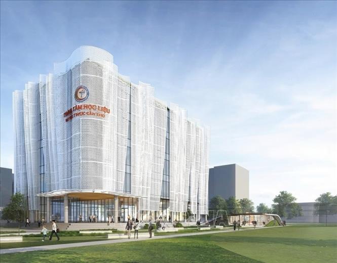 Phối cảnh công trình Trung tâm học liệu. Ảnh: TTXVN phát