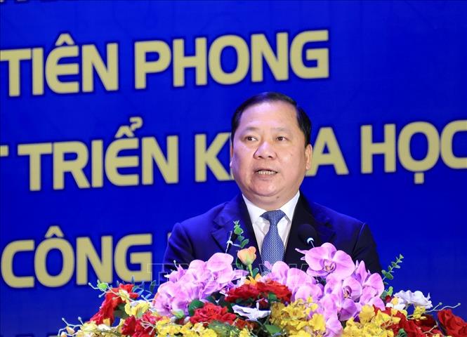 Phó Bí thư Đảng ủy Mặt trận Tổ quốc, các đoàn thể Trung ương Nguyễn Phi Long phát biểu. Ảnh; Tuấn Anh - TTXVN