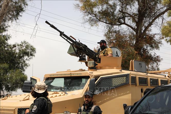 Lực lượng an ninh Syria được triển khai tại Damascus. Ảnh: THX/TTXVN