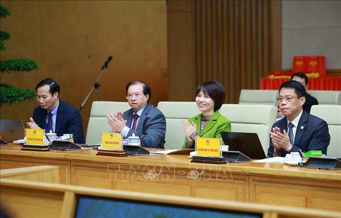 Đại biểu tham dự buổi gặp mặt, biểu dương học sinh đoạt giải tại các kỳ thi quốc tế năm 2025. Ảnh: Dương Giang-TTXVN
