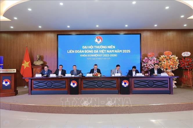 Đoàn Chủ tịch điều hành Đại hội. Ảnh: Minh Quyết - TTXVN