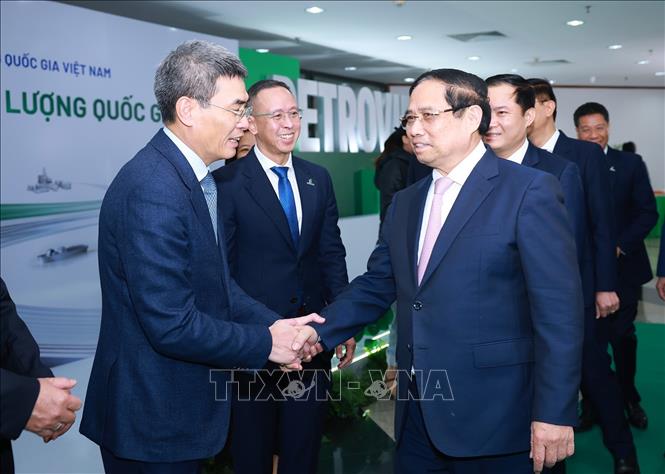 Thủ tướng Phạm Minh Chính với các đại biểu dự hội nghị. Ảnh: Dương Giang-TTXVN