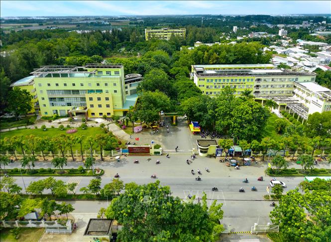 Toàn cảnh Trường Đại học Trà Vinh (tỉnh Vĩnh Long). Ảnh: TTXVN phát