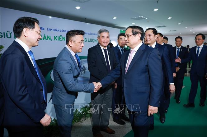 Thủ tướng Phạm Minh Chính với các đại biểu dự hội nghị. Ảnh: Dương Giang-TTXVN
