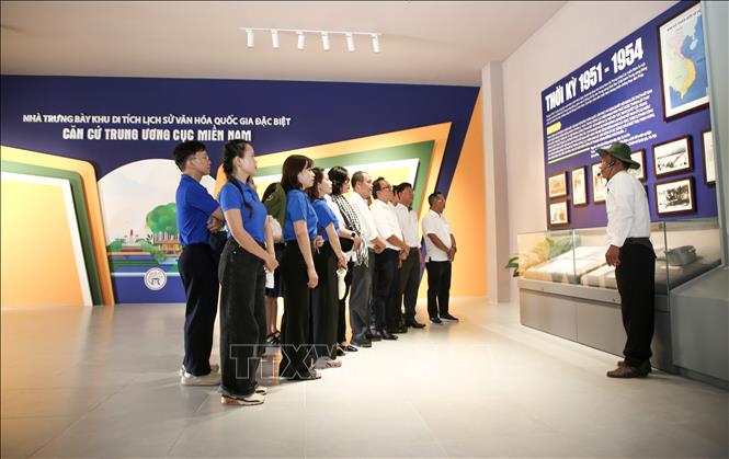 Căn cứ Trung ương Cục miền Nam hôm nay trở thành “địa chỉ đỏ” giáo dục truyền thống cho nhiều thế hệ. Ảnh: Giang Phương – TTXVN